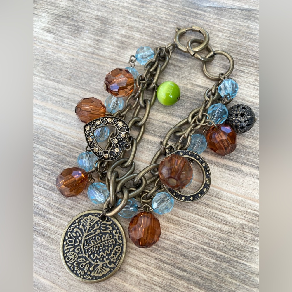 Elegant Multi-Color Charm Bracelet